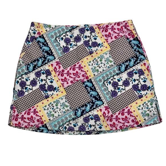 Lady Hagen Women's Patchwork Print Golf Skort Skirt Size 10 Preppy Activewear‎ - Picture 1 of 11